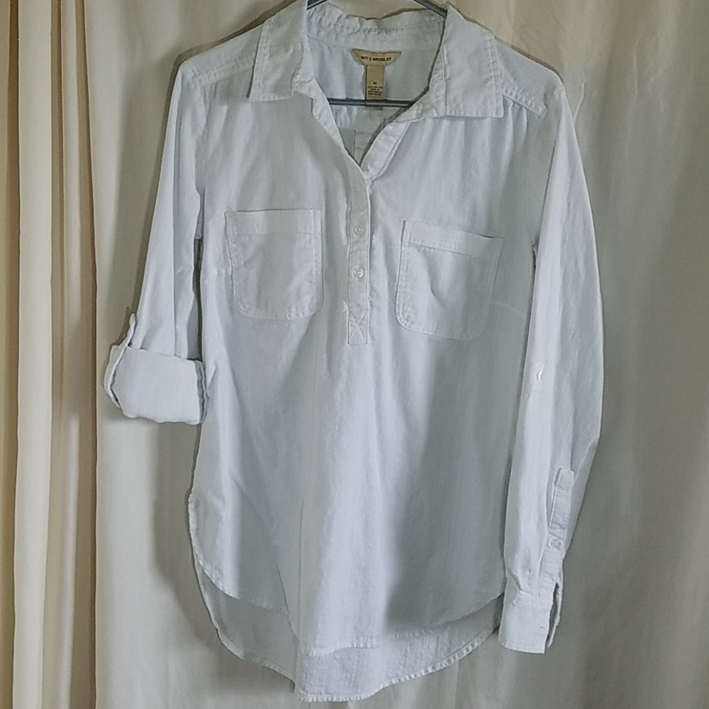 Bit & Bridle Long Sleeve Cotton Shirt sz M